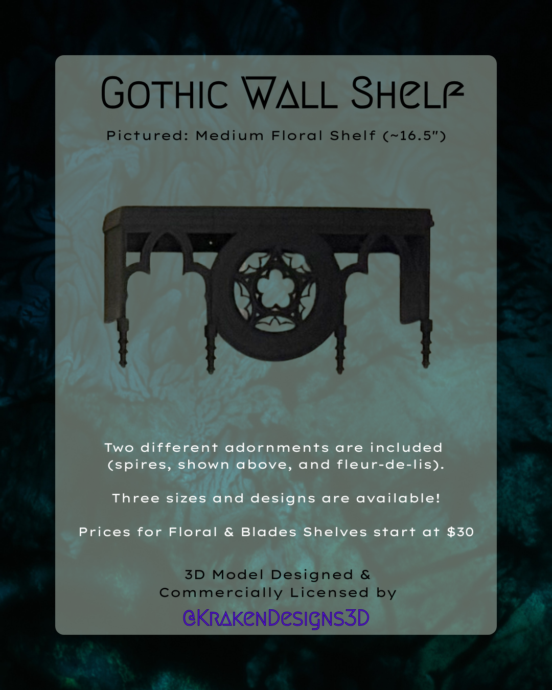 Gothic Wall Shelves