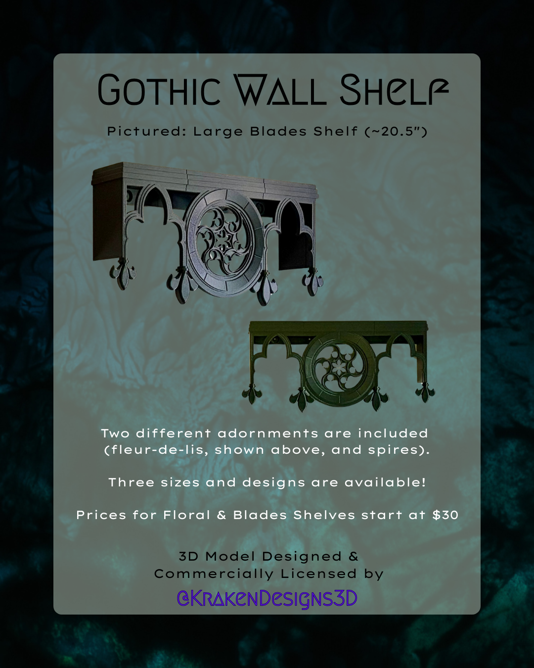 Gothic Wall Shelves