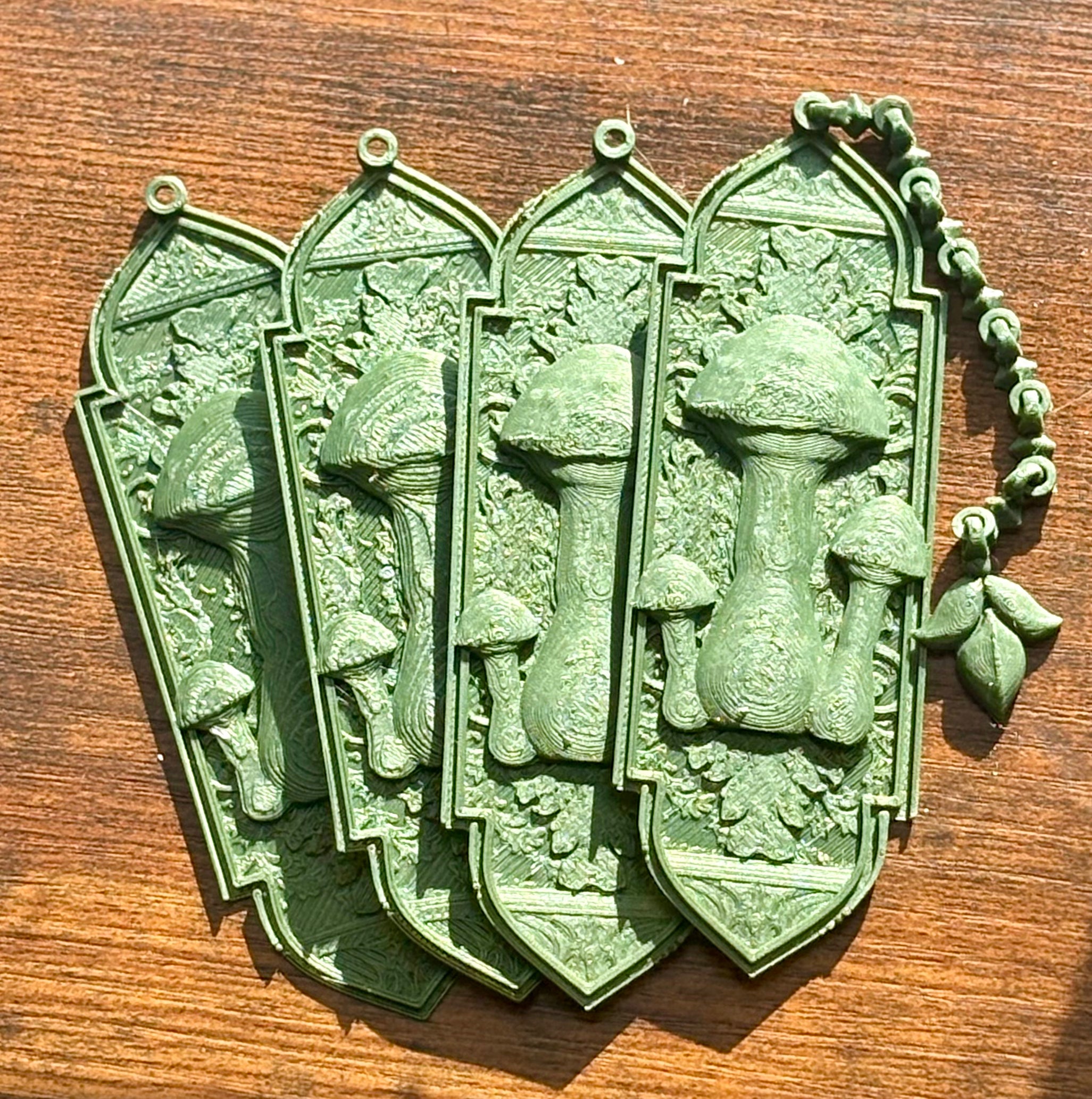 Enchanted Bookmarks: Moth, Mushroom & Raven