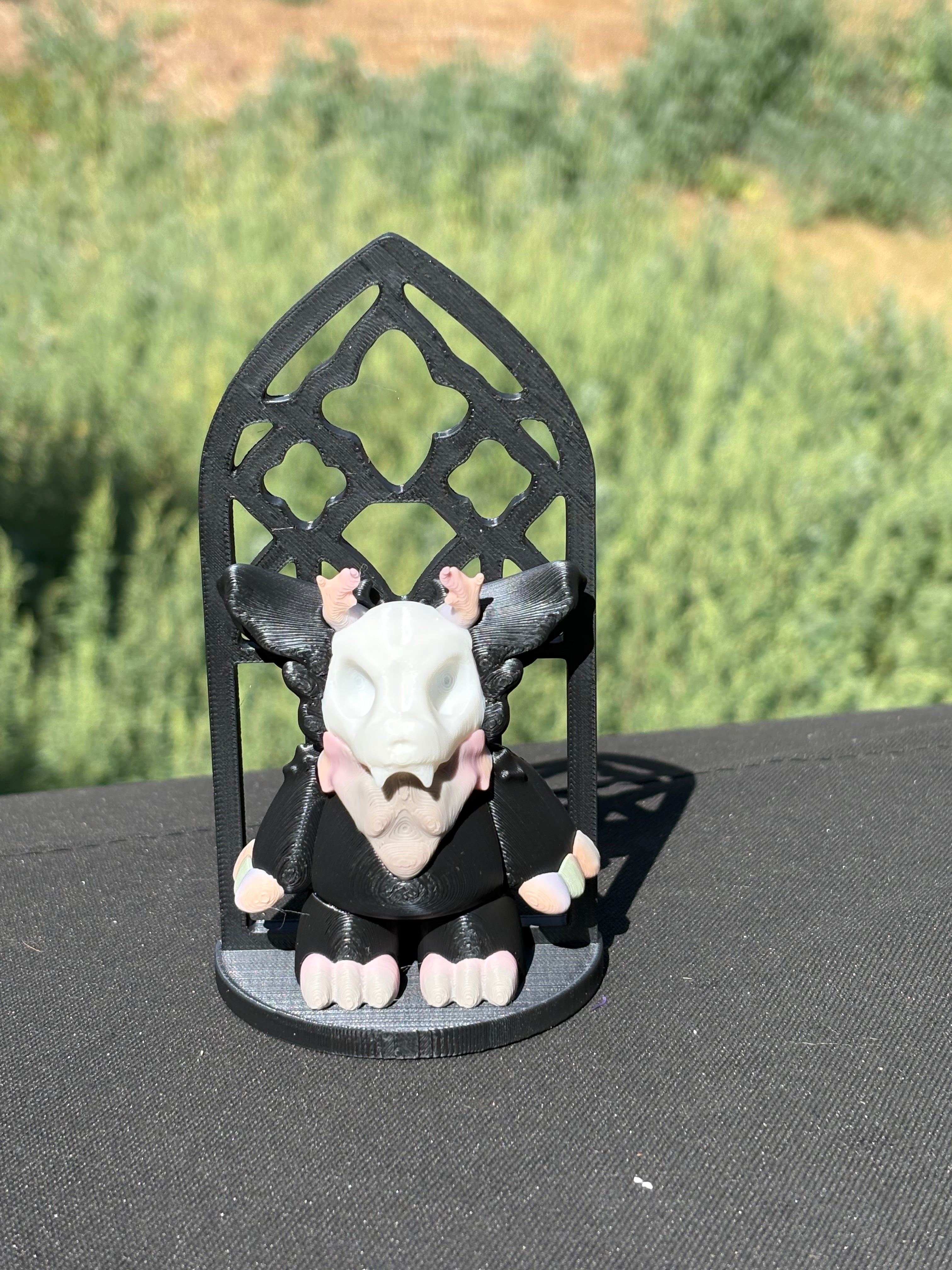 SkullyBoo Figure with Gothic Arch