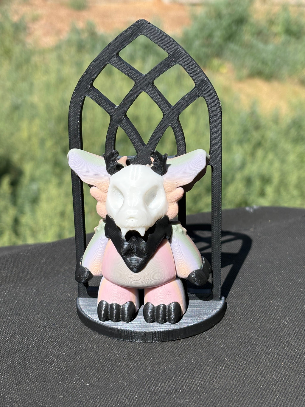 SkullyBoo Figure with Gothic Arch