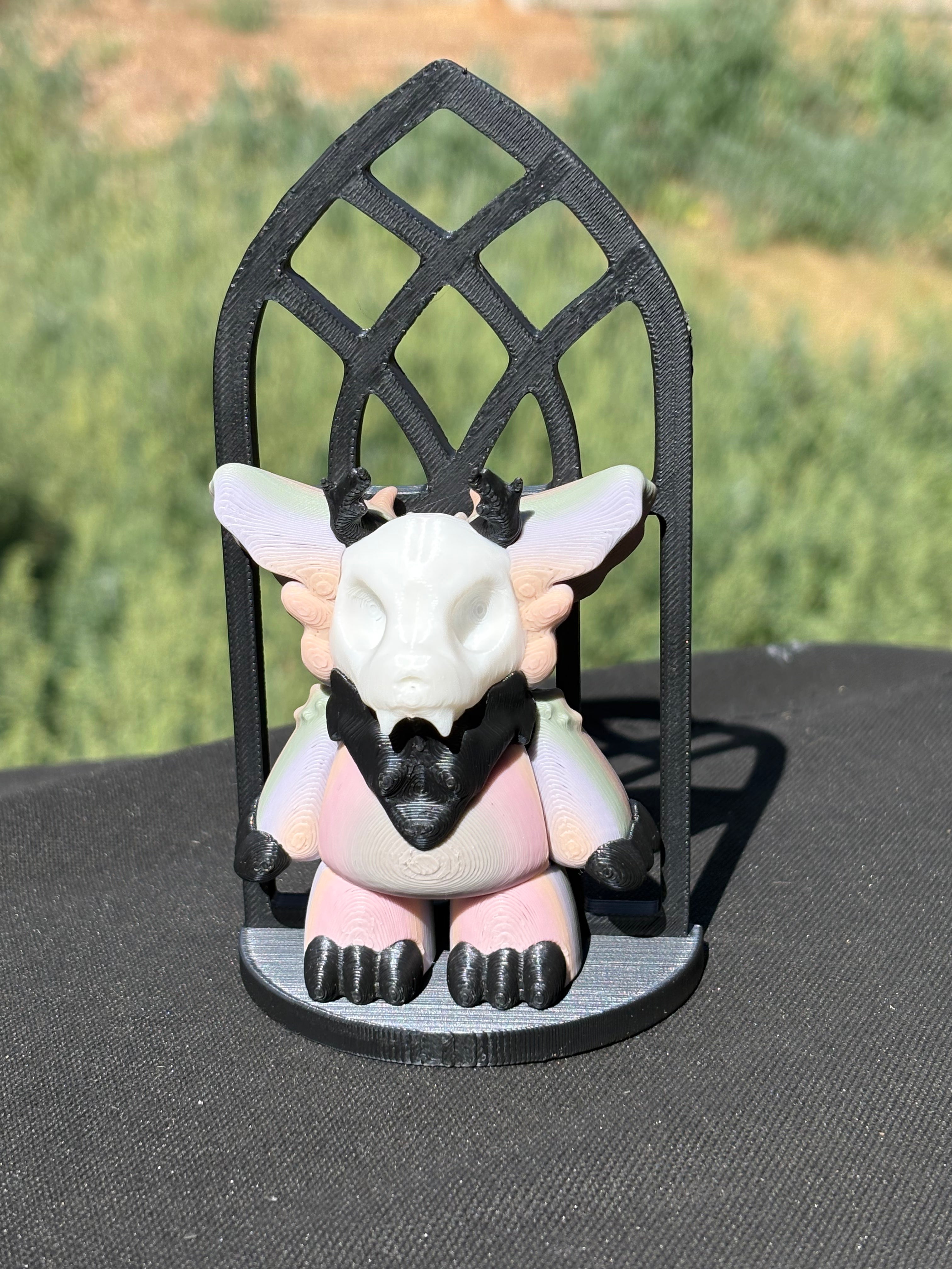 SkullyBoo Figure with Gothic Arch