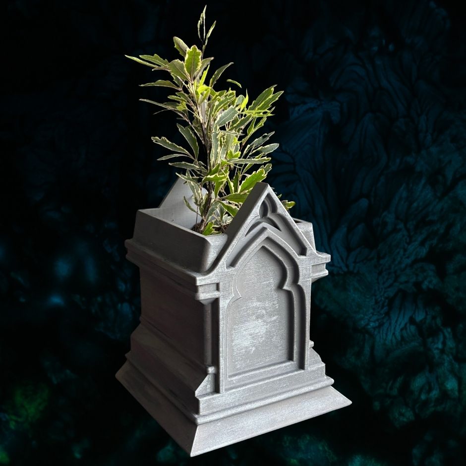 Gothic Tombstone Planter